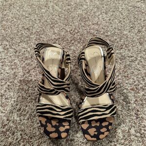 Stylish Zebra Print Women's Sandals
